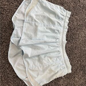 lululemon athletica Light Blue Women Shorts 4inch inseam